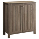 Marisa - 4-Shelf Engineered Wood Shoe Cabinet - Dark Taupe - Atlantic Fine Furniture Inc
