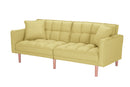 FUTON SLEEPER SOFA WITH 2 PILLOWS YELLOW FABRIC（same as W223S00033、W223S00993、W223S01340 ） - Atlantic Fine Furniture Inc