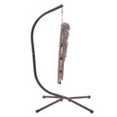 Outdoor Patio Wicker Folding Hanging Chair,Rattan Swing Hammock Egg Chair With Cushion And Pillow - Atlantic Fine Furniture Inc