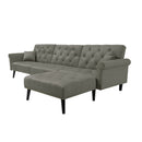 Convertible Sofa bed sleeper Light Grey velvet（W223S00002、W223S00708、W223S00870） - Atlantic Fine Furniture Inc