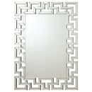 Forman - Greek Motif Frameless Wall Mirror - Silver - Atlantic Fine Furniture Inc