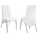 Bishop - Upholstered Dining Side Chair (Set of 2) - White - Atlantic Fine Furniture Inc