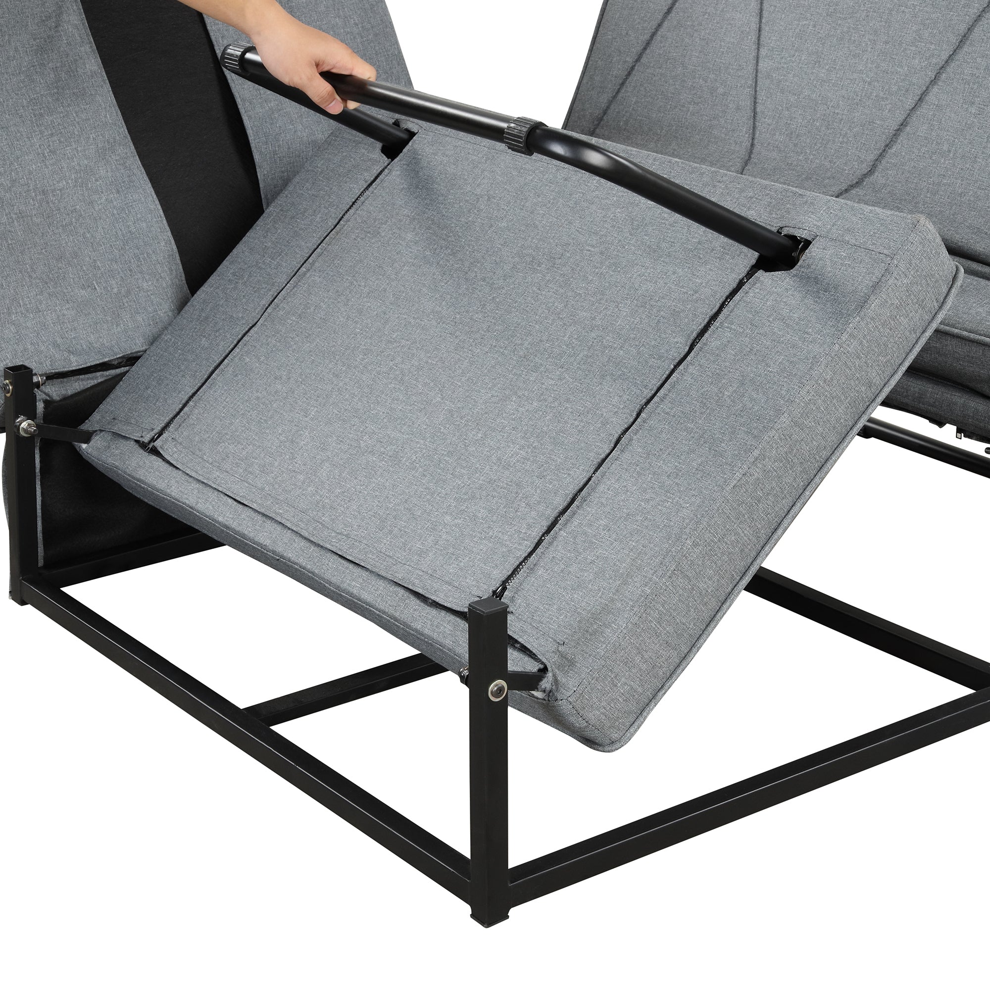 Orisfur.Sofa Bed,4-in-1Folding Ottoman Sofa Bed Sleeper Chair Convertible Chair into Bed with Adjustable Backrest Sleeper Couch Bed for Living Room/Small Apartment/Adults - Atlantic Fine Furniture Inc