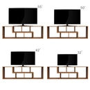 Double L-Shaped TV Stand，Display Shelf ，Bookcase for Home Furniture,Walnut - Atlantic Fine Furniture Inc