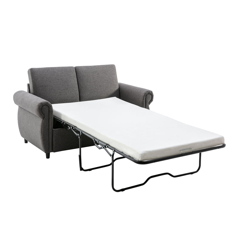 Orisfur Pull Out Sofa Bed  Loveseat Sleeper with Twin Size Memory Mattress for Living Room Spaces - Atlantic Fine Furniture Inc