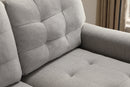 Light GreyUpholstered Sleeper Modular Sofa - Atlantic Fine Furniture Inc
