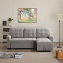Light GreyUpholstered Sleeper Modular Sofa - Atlantic Fine Furniture Inc