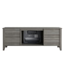 The television cabinet/ TV stand with an electronic fireplace，can be assembled in Lounge Room,Living Room or Bedroom，colour: Gray - Atlantic Fine Furniture Inc