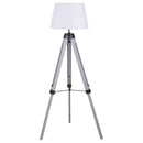 Dayton - Empire Shade Metal Tripod Floor Lamp - Gray - Atlantic Fine Furniture Inc