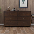 Classic Rich Brown 3 Pieces King Bedroom Set (King Bed + Nightstand+ Dresser) - Atlantic Fine Furniture Inc