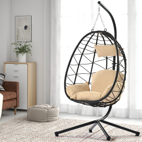 Hanging Indoor/Outdoor Egg Chair with Stand Atlantic Fine