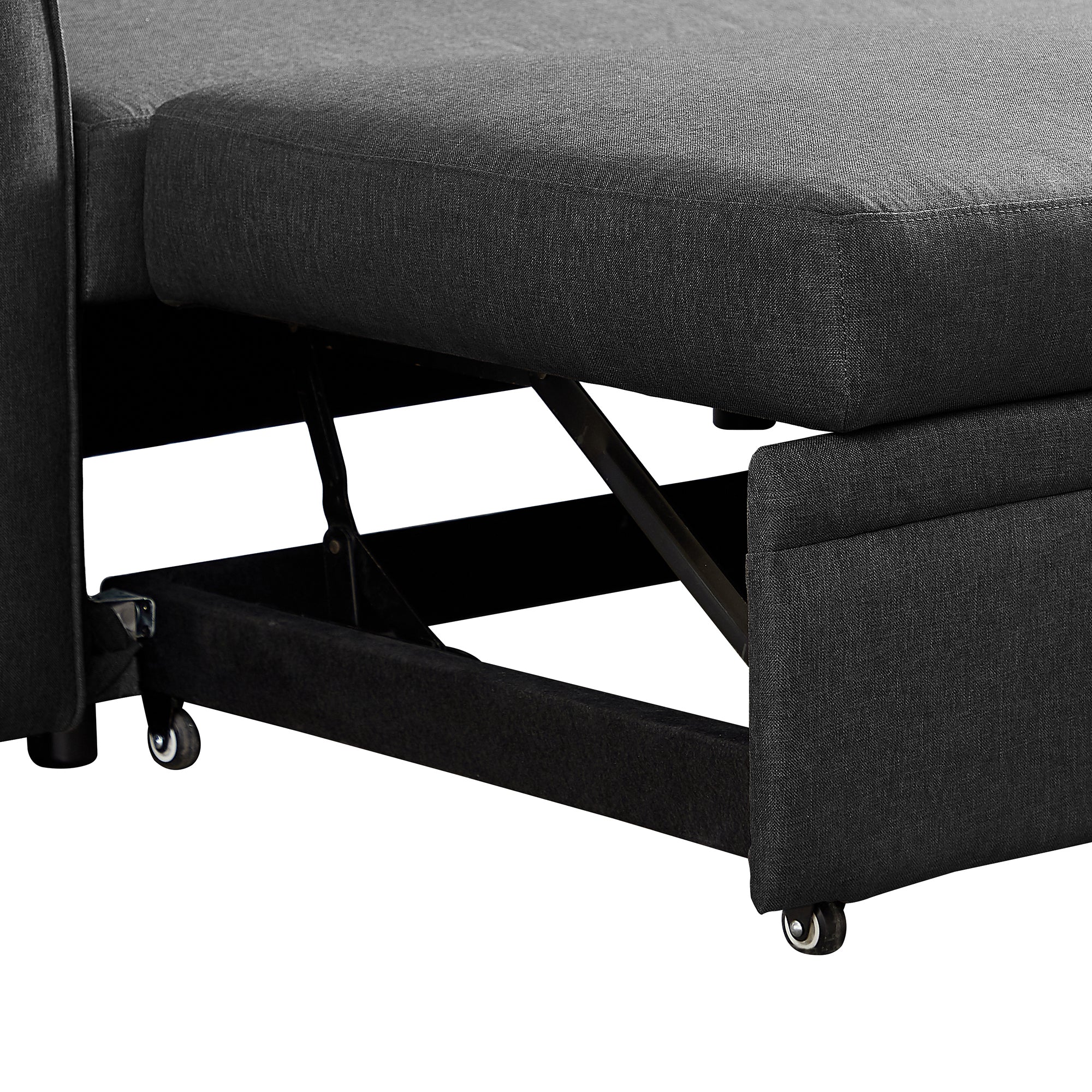 Orisfur. 83" Pull Out Sleeper Sofa Reversible L-Shape 3 Seat Sectional Couch with Storage for Living Room Furniture Set - Atlantic Fine Furniture Inc