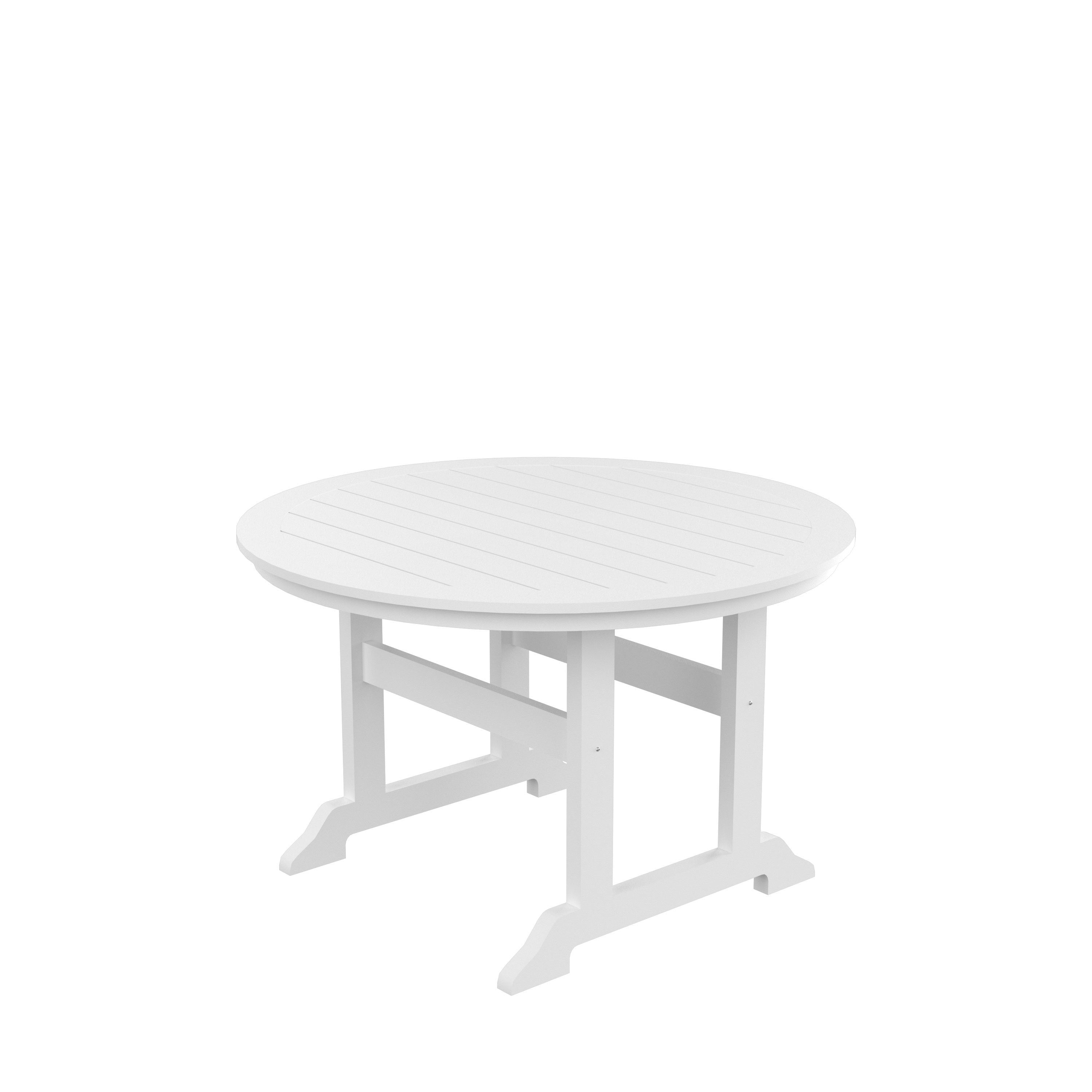 HDPE Round Dining Table, White - Atlantic Fine Furniture Inc