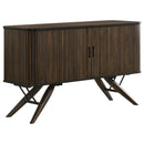 Wes - 2 Door Sideboard Buffet Storage Cabinet - Dark Walnut - Atlantic Fine Furniture Inc