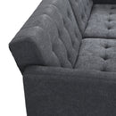 Sofa Bed Convertible Folding Dark Grey Lounge Couch Loveseat Sleeper Sofa  Armrests Living Room Bedroom Apartment Reading Room - Atlantic Fine Furniture Inc