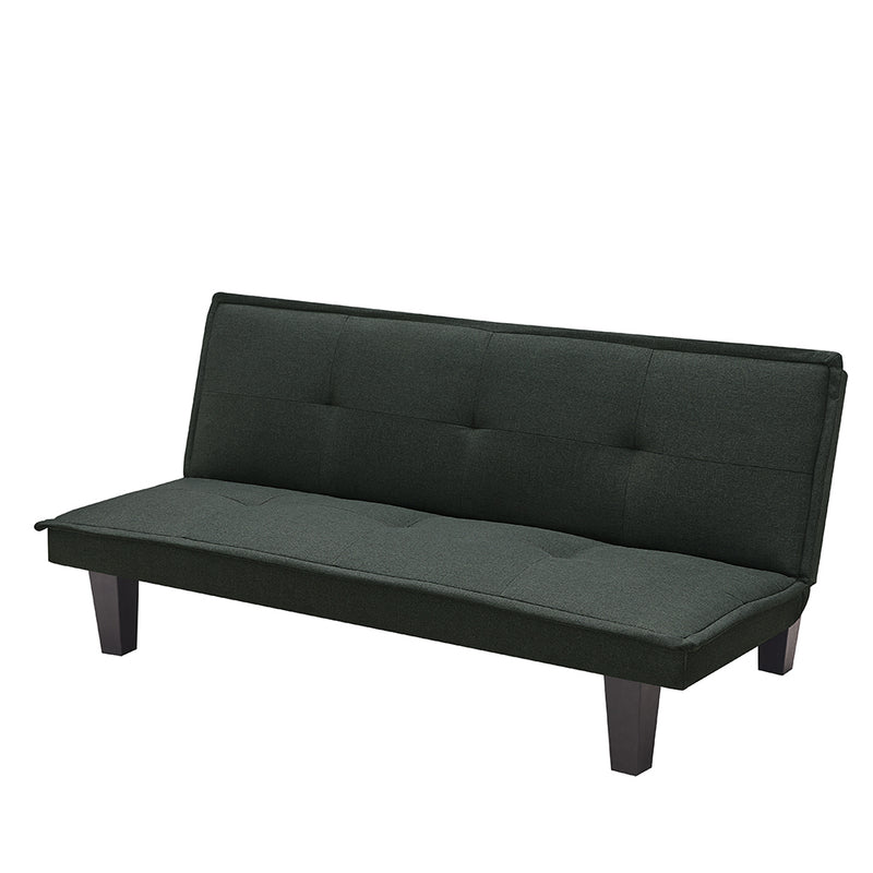 Modern Fabric  Futon Sofa Bed , Convertible Folding Futon Sofa Bed Sleeper for Home Living Room .（Dark Grey ） - Atlantic Fine Furniture Inc