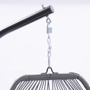 Outdoor Patio Wicker Folding Hanging Chair,Rattan Swing Hammock Egg Chair With Cushion And Pillow - Atlantic Fine Furniture Inc