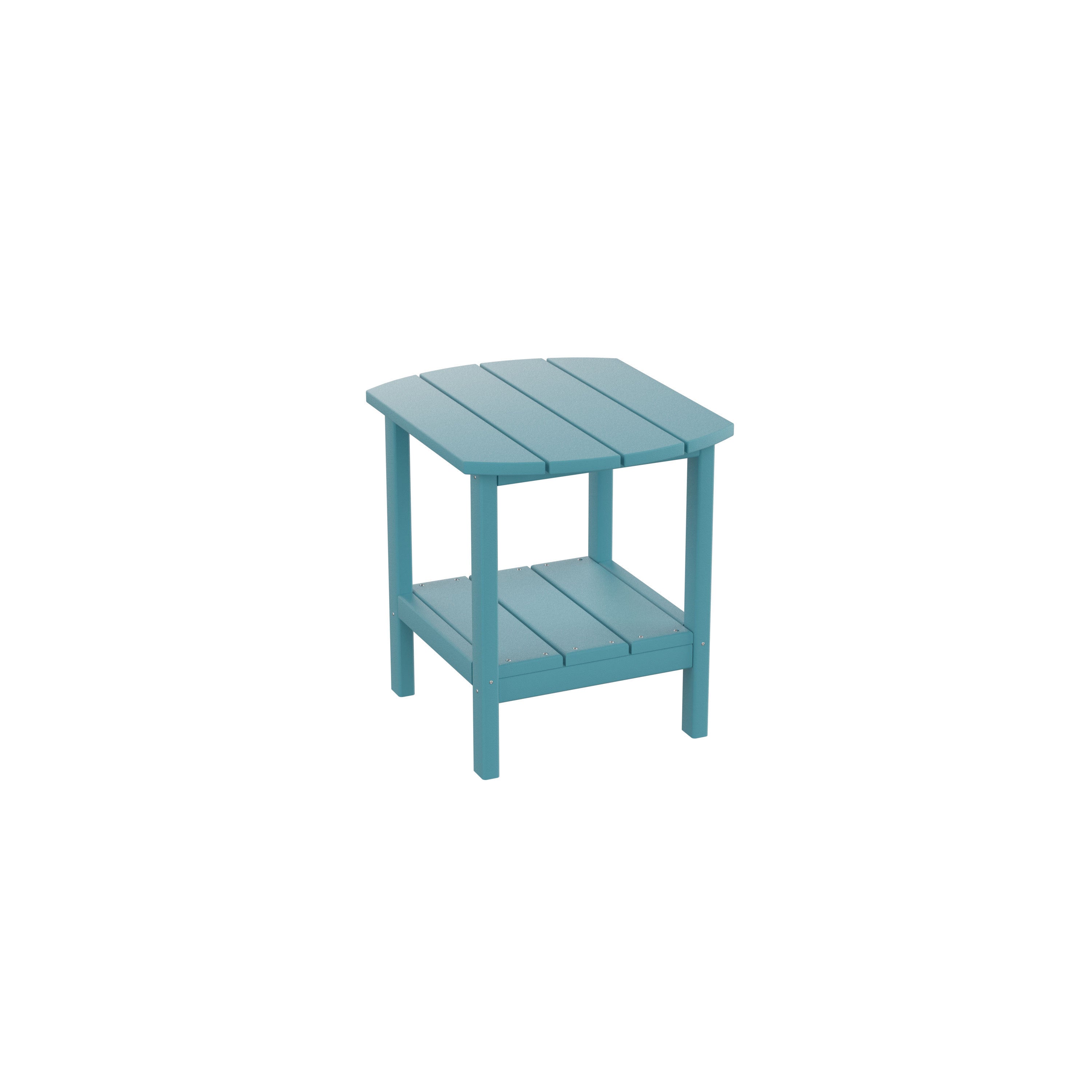 HDPE side table,adirondack table,porch table, patio table for outdoor and pool Blue - Atlantic Fine Furniture Inc