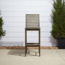 Renaissance Outdoor Patio Hand-scraped Wood Bar Chair - Atlantic Fine Furniture Inc