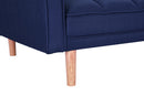 FUTON SLEEPER SOFA WITH 2 PILLOWS NAVY BLUE FABRIC（W223S00030） - Atlantic Fine Furniture Inc