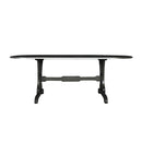 House - Beatrice Dining Table - Charcoal Finish - Atlantic Fine Furniture Inc