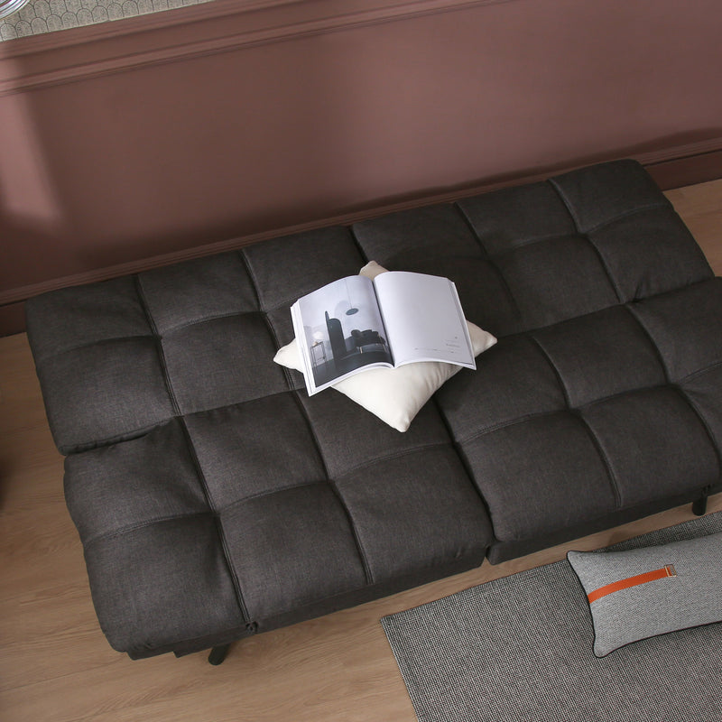 Convertible Memory Foam Futon Couch Bed, Modern Folding Sleeper Sofa-SF267FADGY - Atlantic Fine Furniture Inc