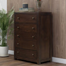Classic Rich Brown 3 Pieces Queen Bedroom Set (Queen Bed + Nightstand+ Chest) - Atlantic Fine Furniture Inc