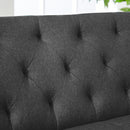 Modern Convertible Folding Futon Sofa Bed ,  Grey Fabric Sleeper Sofa Couch for Compact Living Space. - Atlantic Fine Furniture Inc
