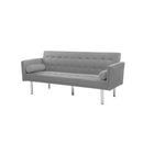 Square arm sleeper sofa Grey VELVET ***Not available for sale on Walmart*** - Atlantic Fine Furniture Inc