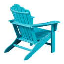 Classic Outdoor Adirondack Chair for Garden Porch Patio Deck Backyard, Weather Resistant Accent Furniture, Blue - Atlantic Fine Furniture Inc