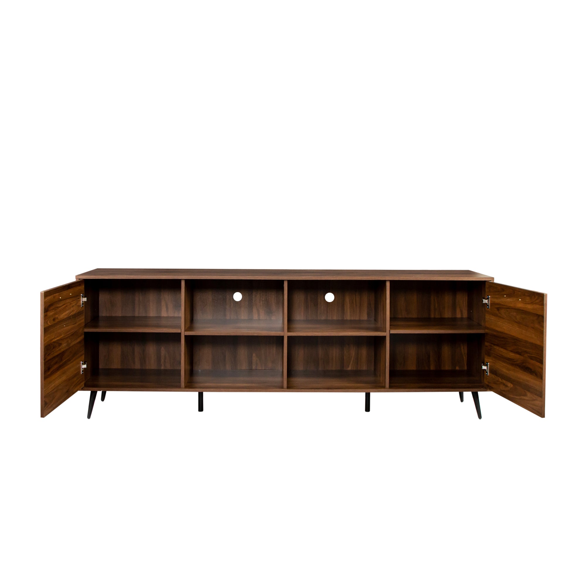TV Stand Mid-Century Wood Modern Entertainment Center Adjustable Storage Cabinet TV Console for Living Room - Atlantic Fine Furniture Inc