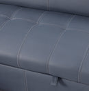 Revolution performance fabric, Reversible Sleeper Sectional Storage Sofa Bed, 3 Seat Both Left Handed And Right  Handed （91x60.5x 33 inches） - Atlantic Fine Furniture Inc