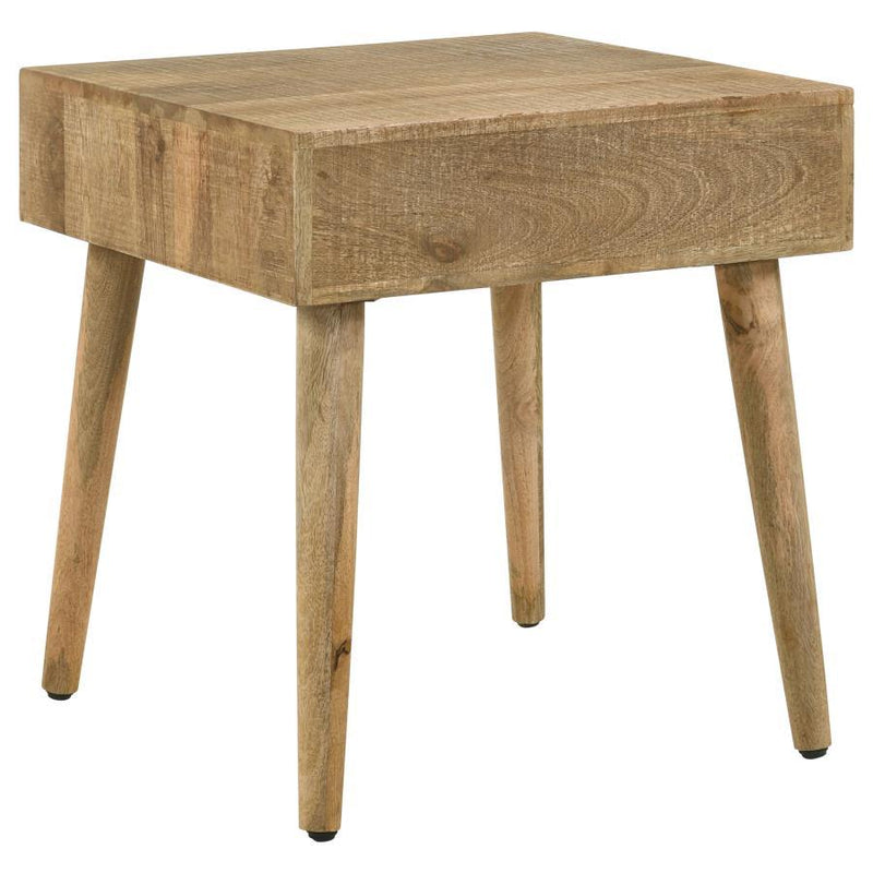 Zabel - Square 1-Drawer End Table - Natural