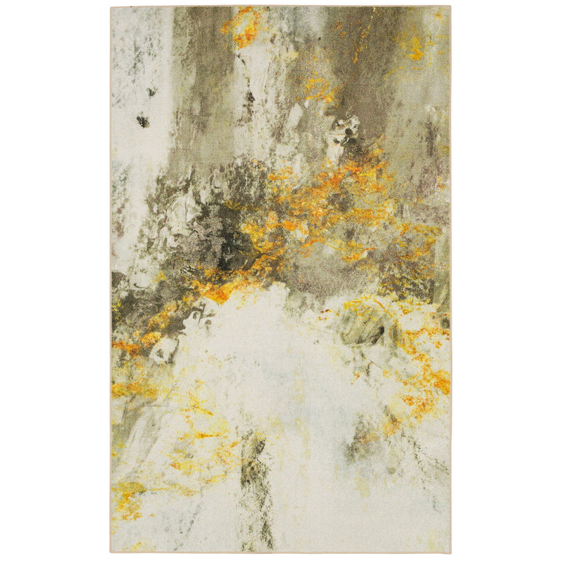 Hollie - 5' x 8' Area Rug - Gold / Gray