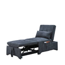 [Video] Welike 24.5"W Sleeper sofa bed, convertible chair 4 in 1 multifunctional folding sleeper sofa bed pull out sleeper sofa bed with adjustable backrest, single bed chair for small spaces - Atlantic Fine Furniture Inc