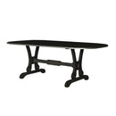 House - Beatrice Dining Table - Charcoal Finish - Atlantic Fine Furniture Inc