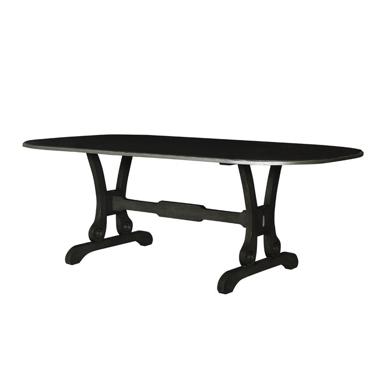 House - Beatrice Dining Table - Charcoal Finish