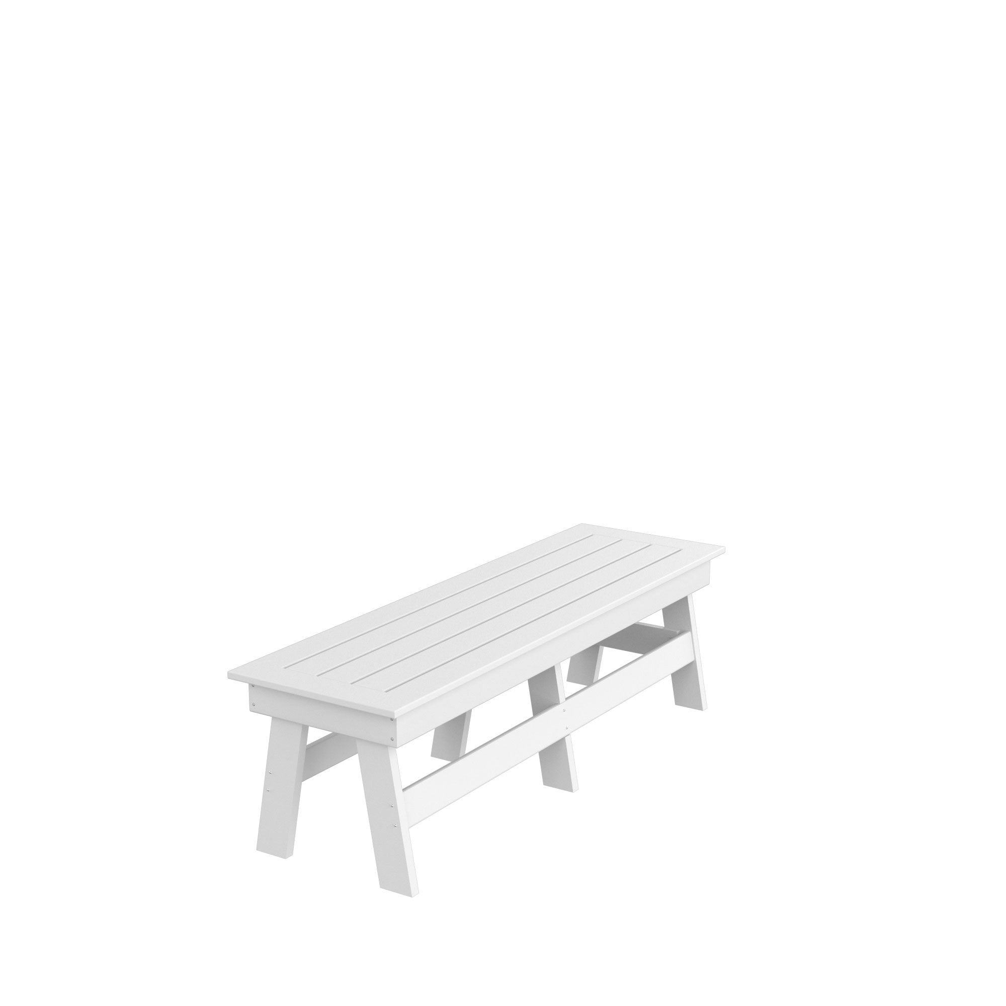 HDPE Dining  Bench, White - Atlantic Fine Furniture Inc