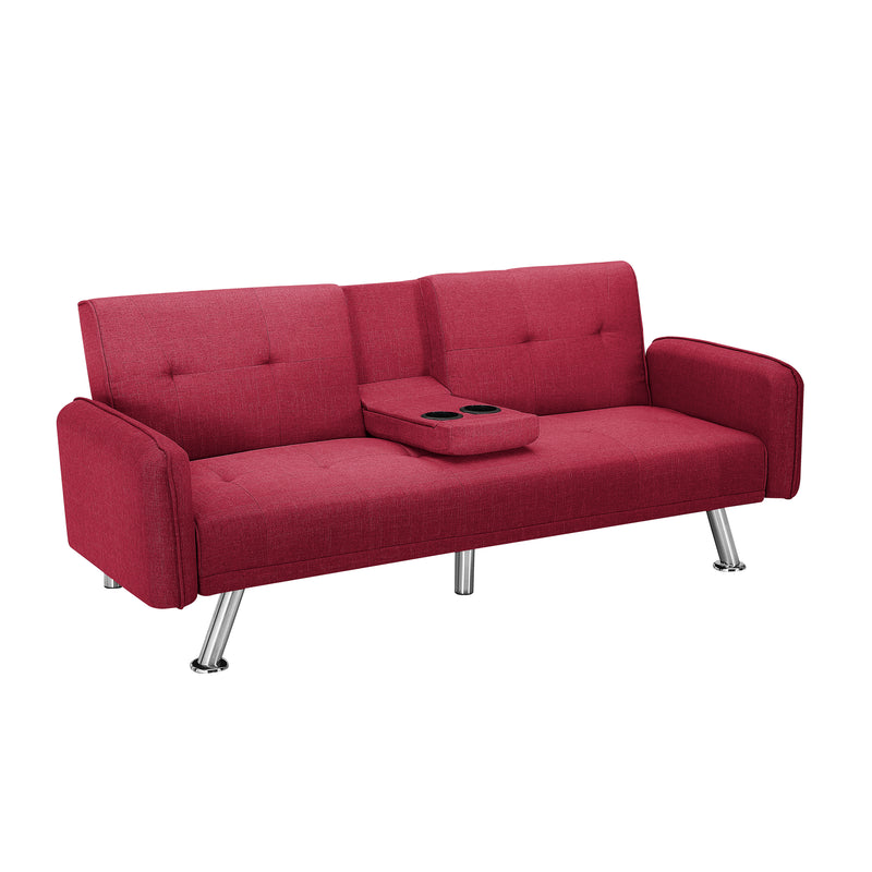 SLEEPER SOFA RED COLOR (Replace W22307250。Size difference, See Details in page.)