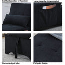 [Video] Welike 24.5"W Sleeper sofa bed, convertible chair 4 in 1 multifunctional folding sleeper sofa bed pull out sleeper sofa bed with adjustable backrest, single bed chair for small spaces - Atlantic Fine Furniture Inc