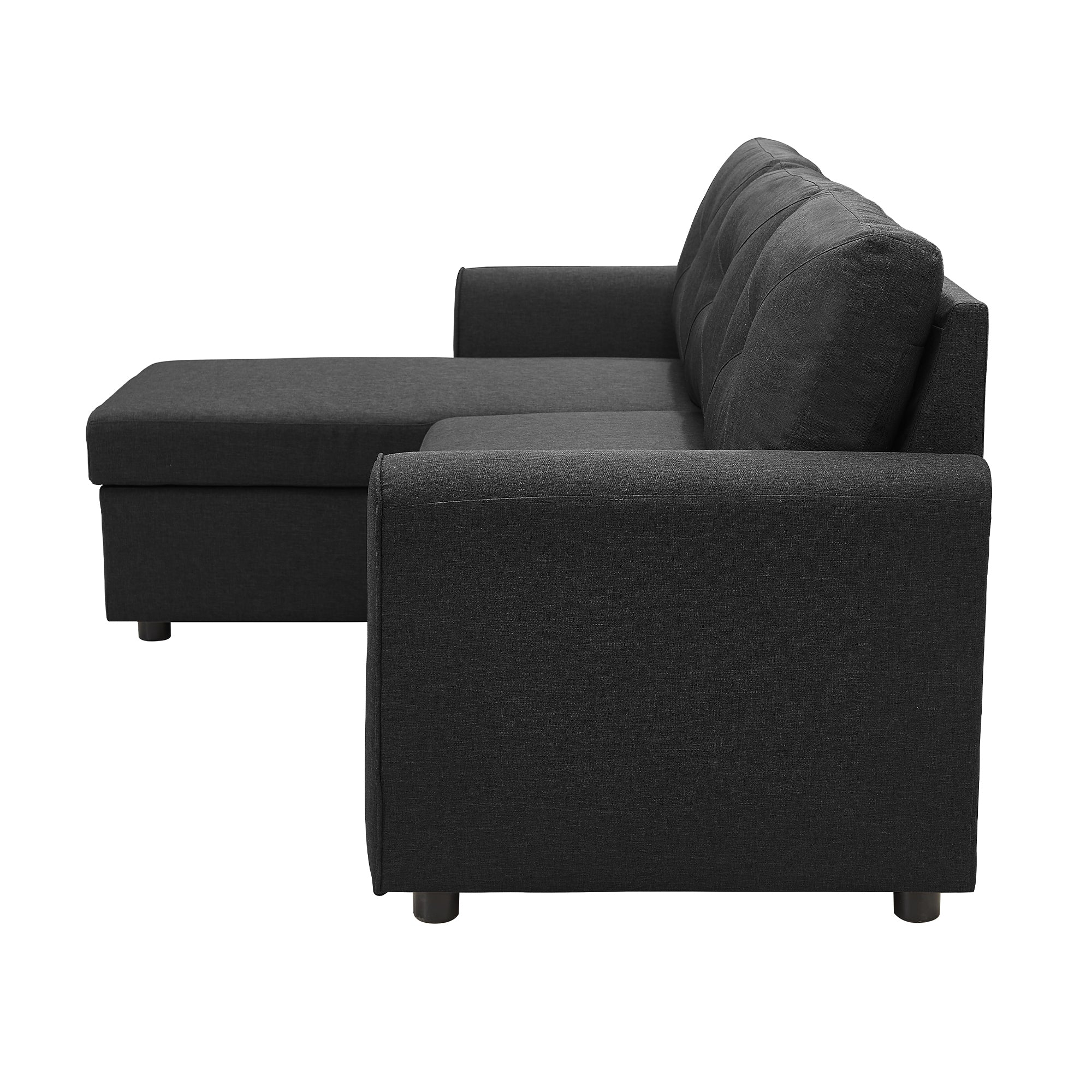 Orisfur. 83" Pull Out Sleeper Sofa Reversible L-Shape 3 Seat Sectional Couch with Storage for Living Room Furniture Set - Atlantic Fine Furniture Inc