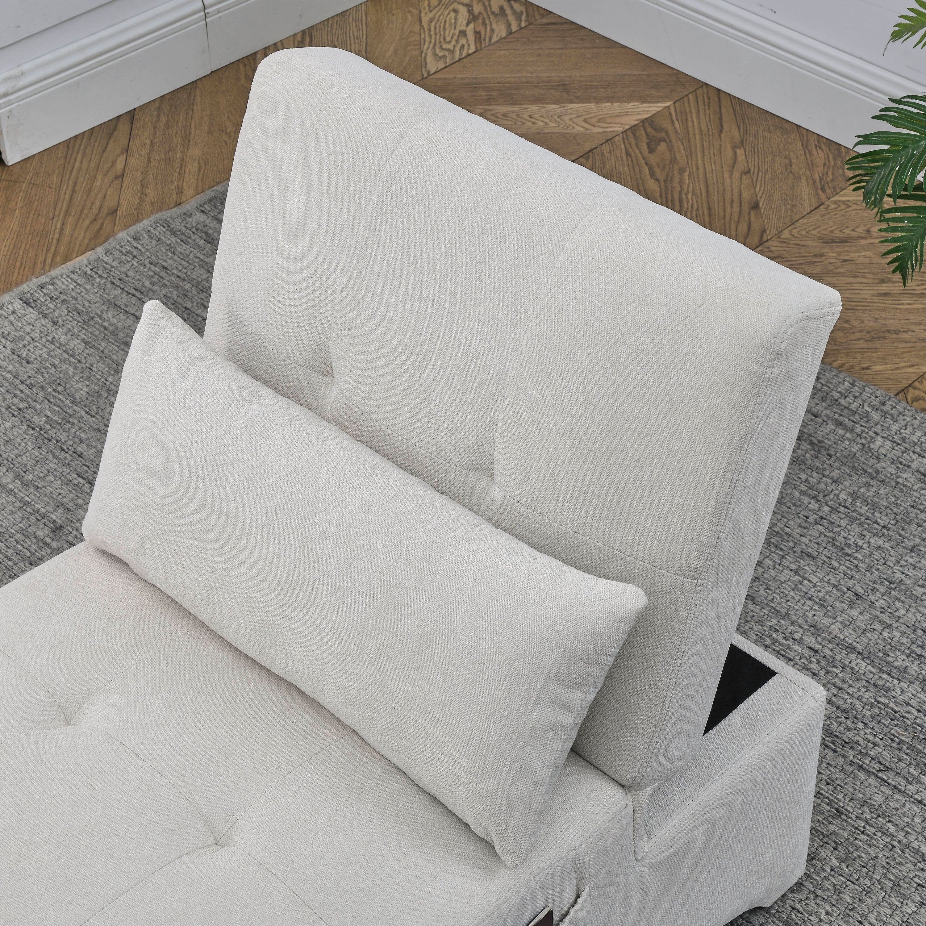 [Video] Welike 24.5"W Sleeper sofa bed, convertible chair 4 in 1 multifunctional folding sleeper sofa bed pull out sleeper sofa bed with adjustable backrest, single bed chair for small spaces - Atlantic Fine Furniture Inc