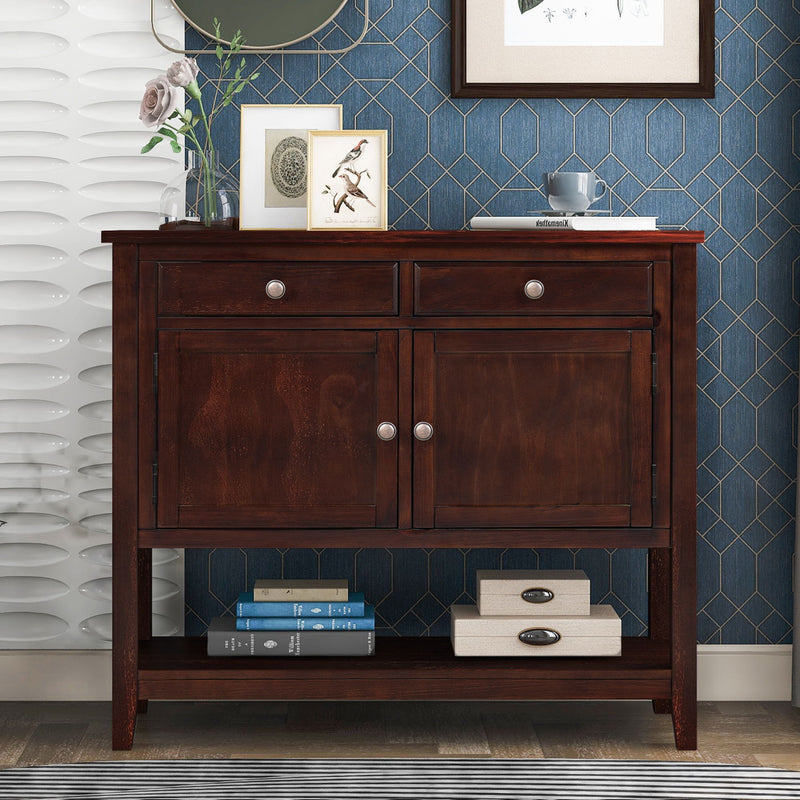 Modern Console Sofa Table With 2 Drawers