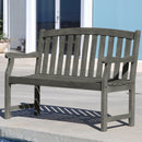 Renaissance Outdoor Patio 4-foot  Hand-scraped Wood Garden Bench - Atlantic Fine Furniture Inc