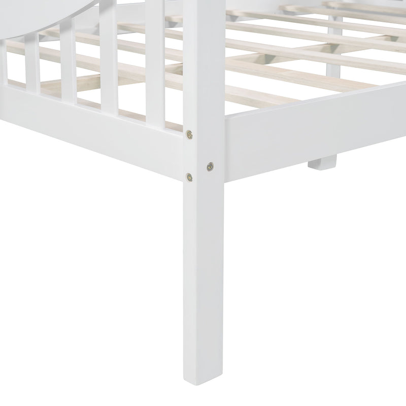Full Daybed - Wood Slat Support - White