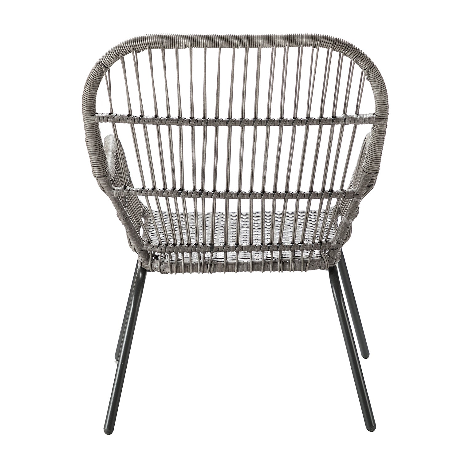 Messina Patio Bistro Set 3 Piece Outdoor Rattan Seating Group with Cushions - Atlantic Fine Furniture Inc