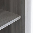 The television cabinet/ TV stand with an electronic fireplace，can be assembled in Lounge Room,Living Room or Bedroom，colour: Gray - Atlantic Fine Furniture Inc