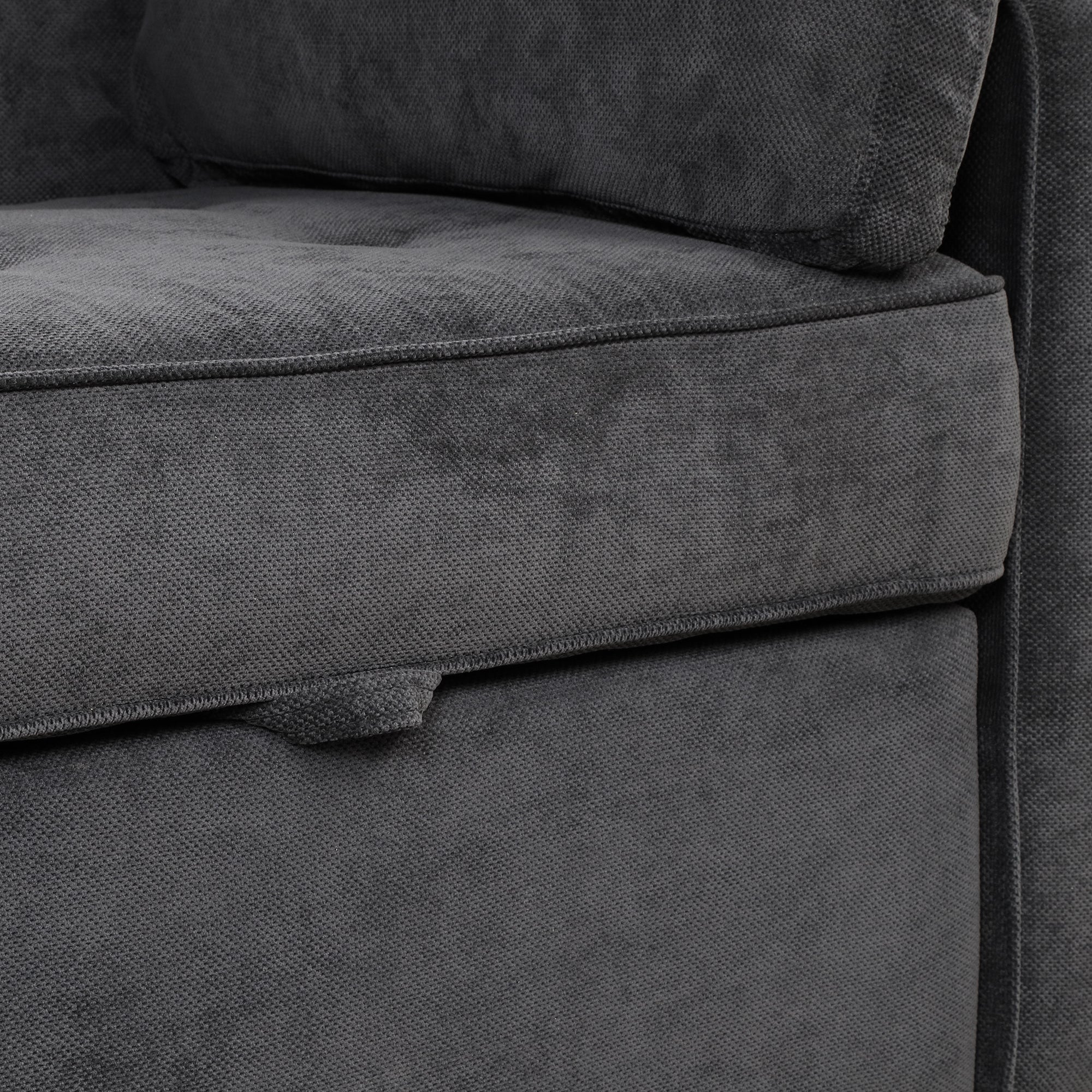 Orisfur. Linen Upholstered Sleeper Bed , Pull Out Sofa Bed Couch attached two throw pillows,Dual USB Charging Port and Adjustable Backrest for Living Room Space - Atlantic Fine Furniture Inc