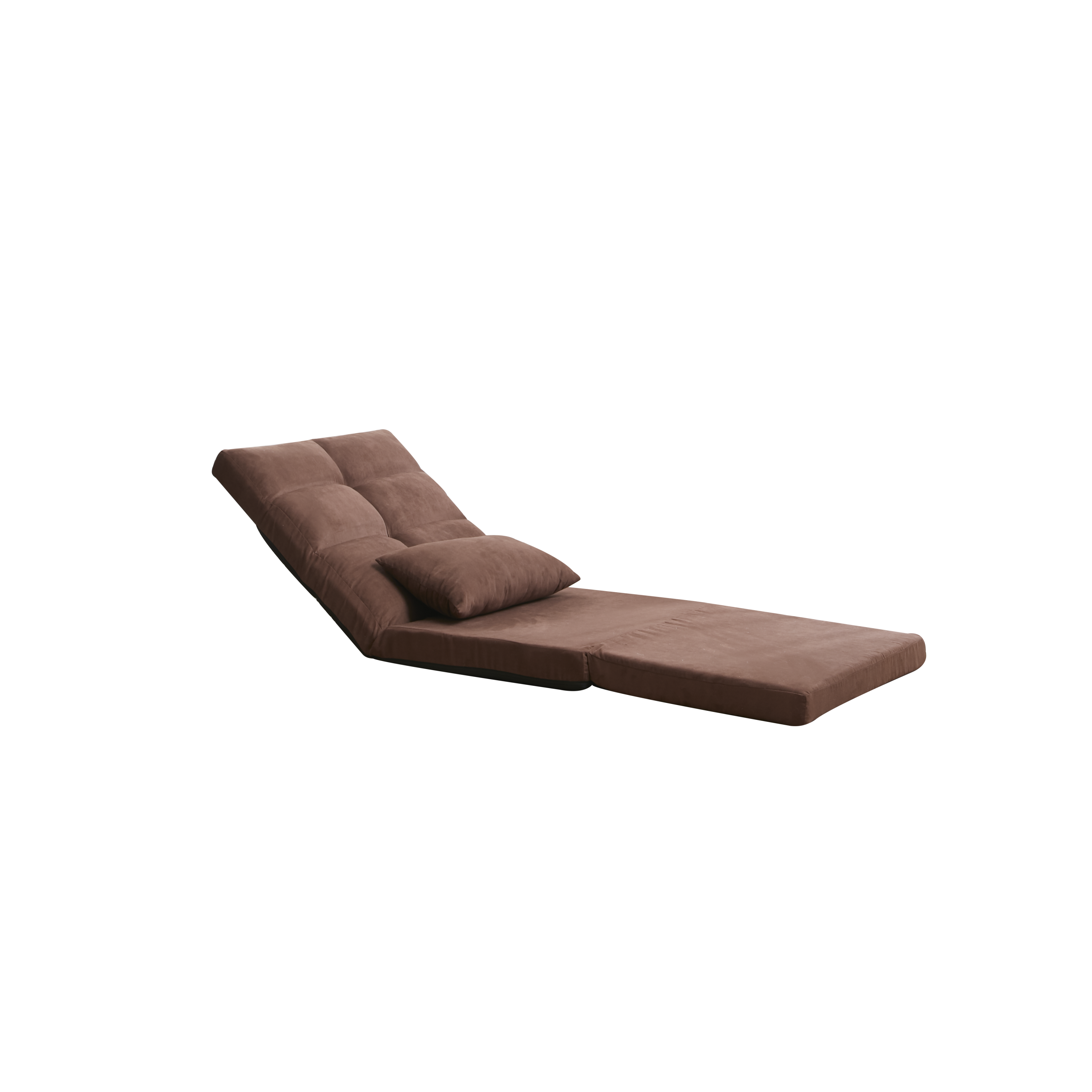 Triple Fold Down Sofa Bed, Adjustable Floor Couch Sofa with One Pillow, 5 Reclining Position, Convertible Upholstered Guest Sleeper，Adjustable Foldable Modern Leisure Sofa Bed Video Gaming Sofa - Atlantic Fine Furniture Inc