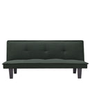 Modern Fabric  Futon Sofa Bed , Convertible Folding Futon Sofa Bed Sleeper for Home Living Room .（Dark Grey ） - Atlantic Fine Furniture Inc